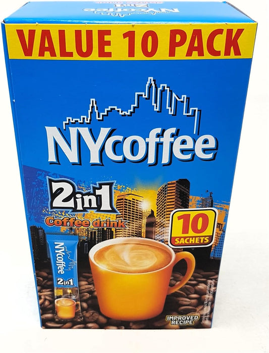 NY Coffee 2-in-1 White Coffee 10 Pack x 10