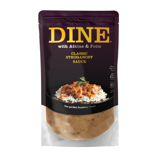DINE with Atkins & Potts Classic Stroganoff Sauce 350g x 6