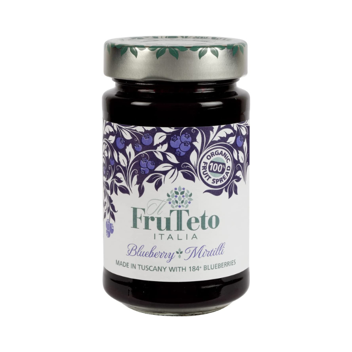 FruTeto Italia Organic Blueberry Fruit Spread 250g x 6