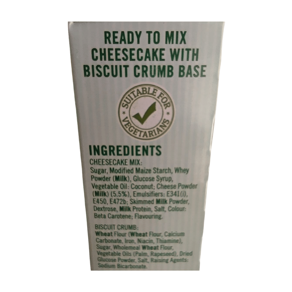 Green's Velvety Cheesecake Mix 259g x 6 Label (1)