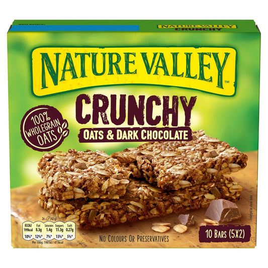 Nature Valley Crunchy Oats & Dark Chocolate Cereal Bars 5 Pack x 5