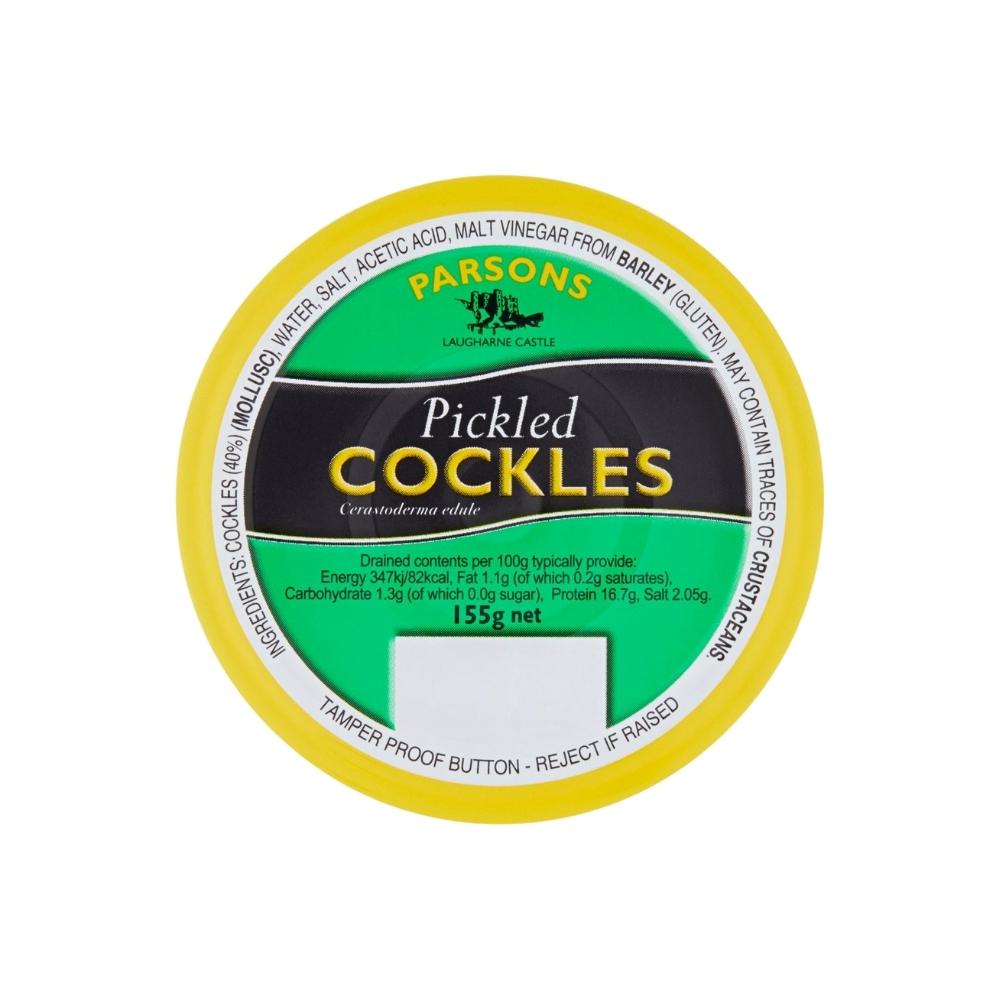 Parsons Pickled Cockles 155g x 12 Label