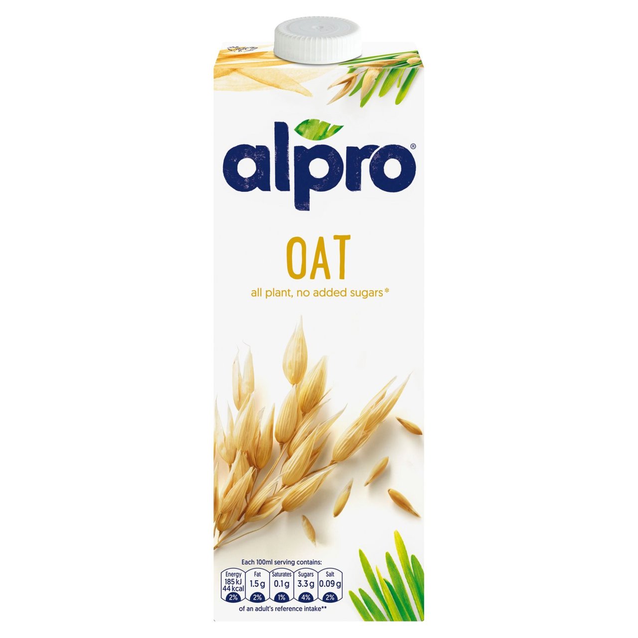 Alpro Oat Original Long Life Drink 1L x 8
