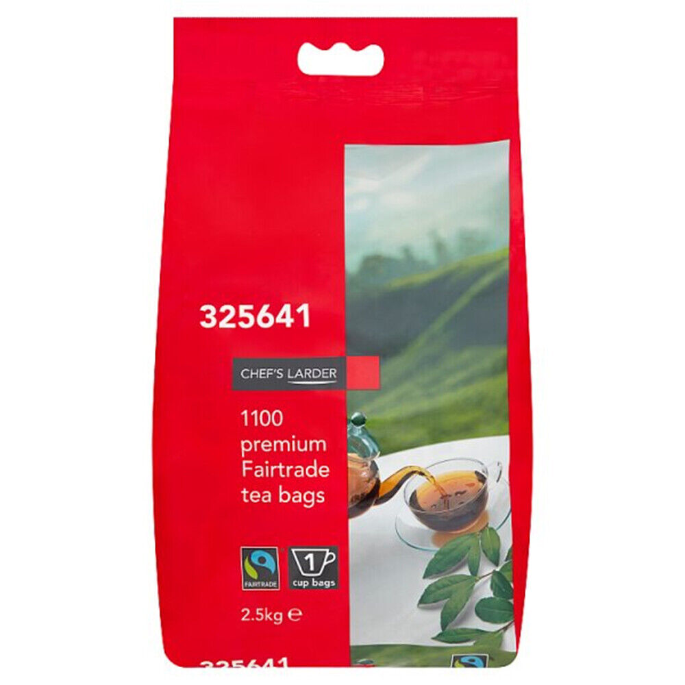 Chef's Larder 1100 Premium Fairtrade Tea Bags 2.5kg x 2