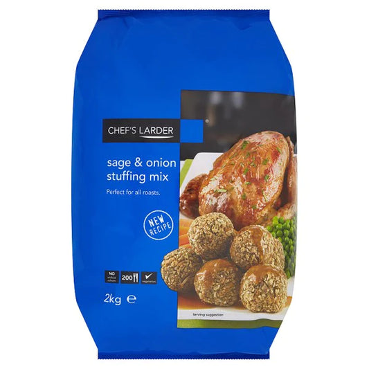 Chef's Larder Sage & Onion Stuffing Mix 2kg x 4