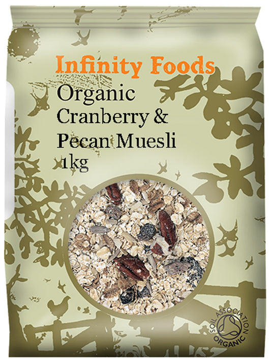 Infinity Foods Organic Cranberry & Pecan Muesli 1kg x 6