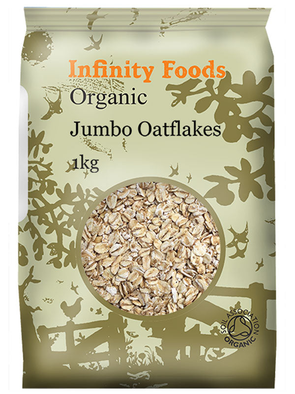 Infinity Foods Organic Jumbo Oatflakes 1kg x 6