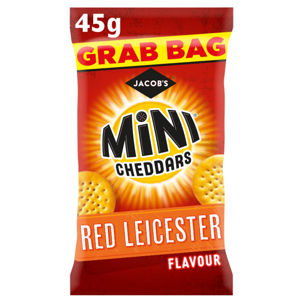 Jacob's Grab Bag Mini Cheddars Red Leicester Flavour 45g x 30