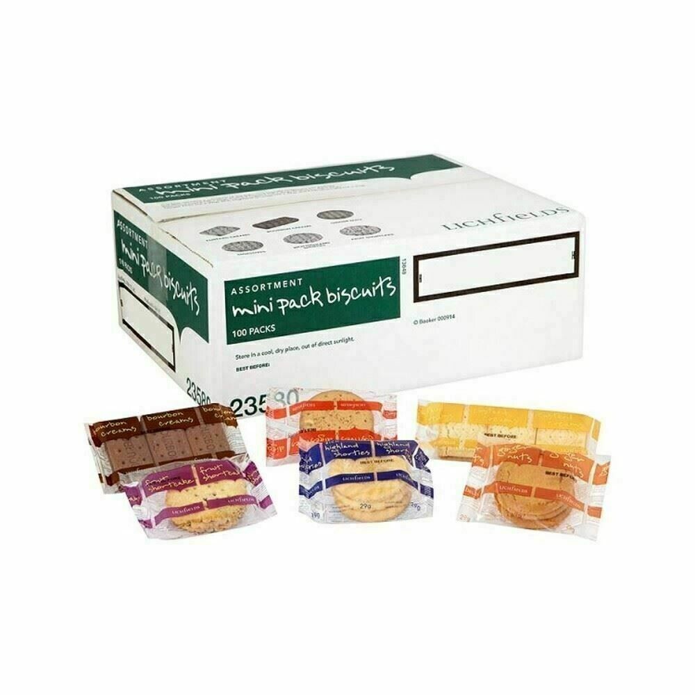 Lichfields Assortment 100 Mini Pack Biscuits