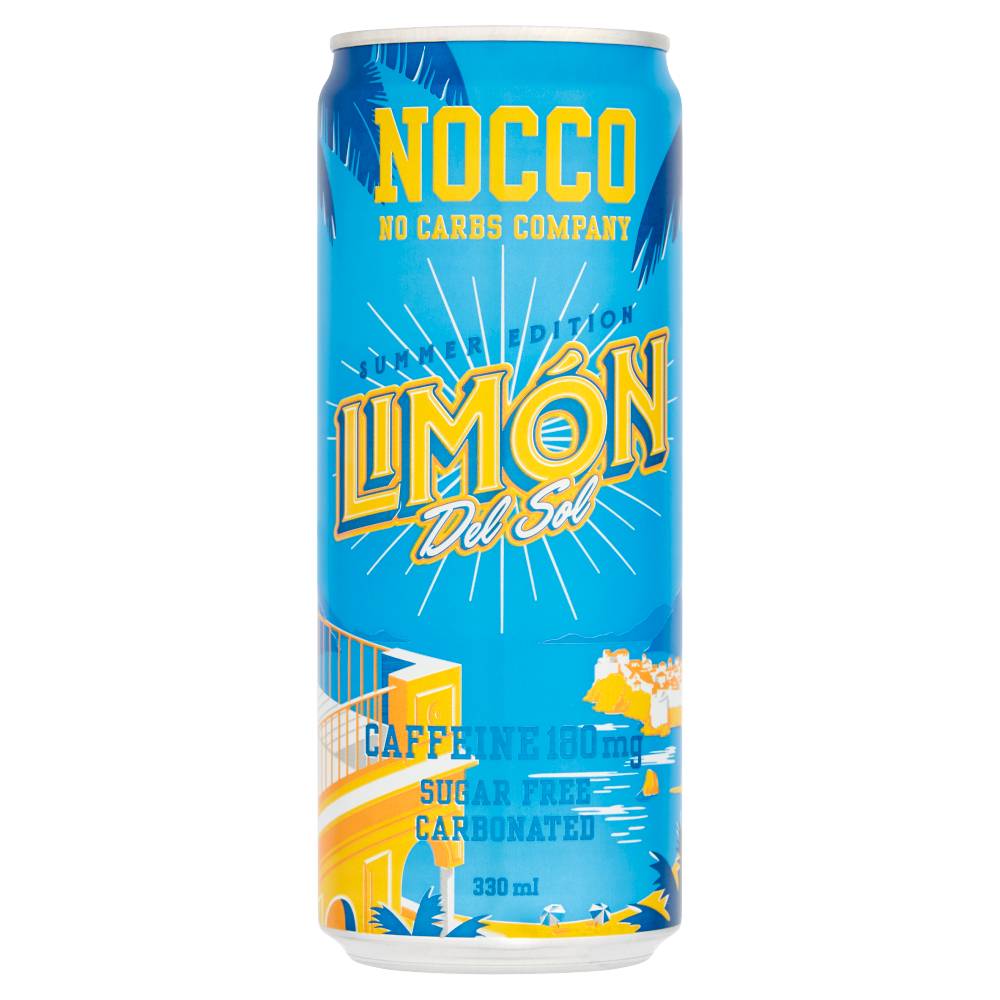 NOCCO Summer Edition Limon Del Sol Energy Drink 330ml x 12