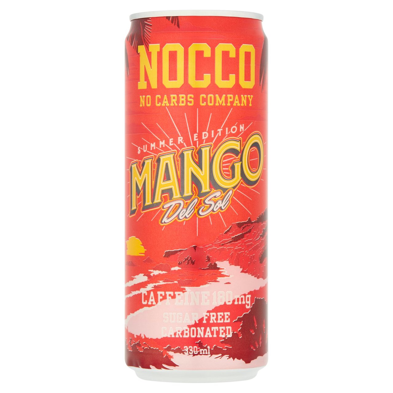 NOCCO Summer Edition Mango Del Sol Energy Drink 330ml x 12