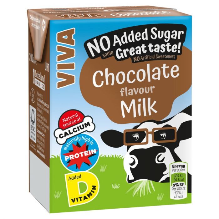 VIVA Chocolate Flavoured Milk Carton 200ml x 27