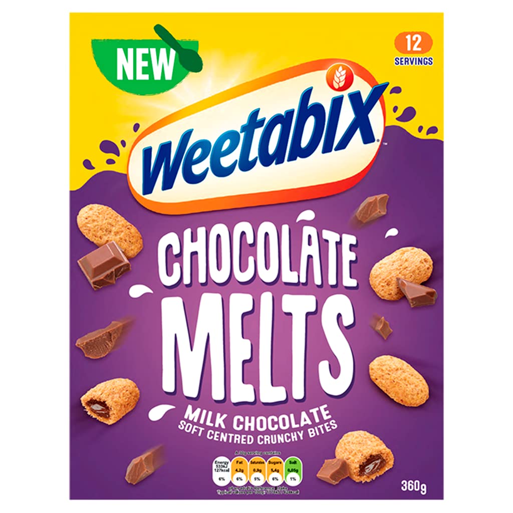 Weetabix Melts Milk Chocolate Cereal 360g x 6