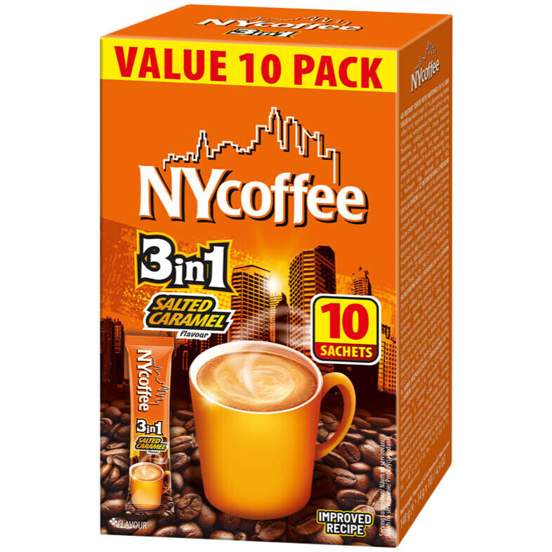 NY Coffee 3-in-1 Salted Caramel 10 Pack x 10