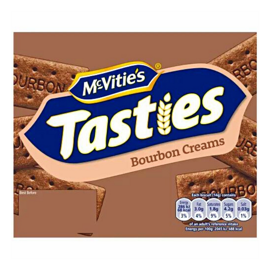 McVitie's Tasties Bourbon Creams Biscuits 300g x 24