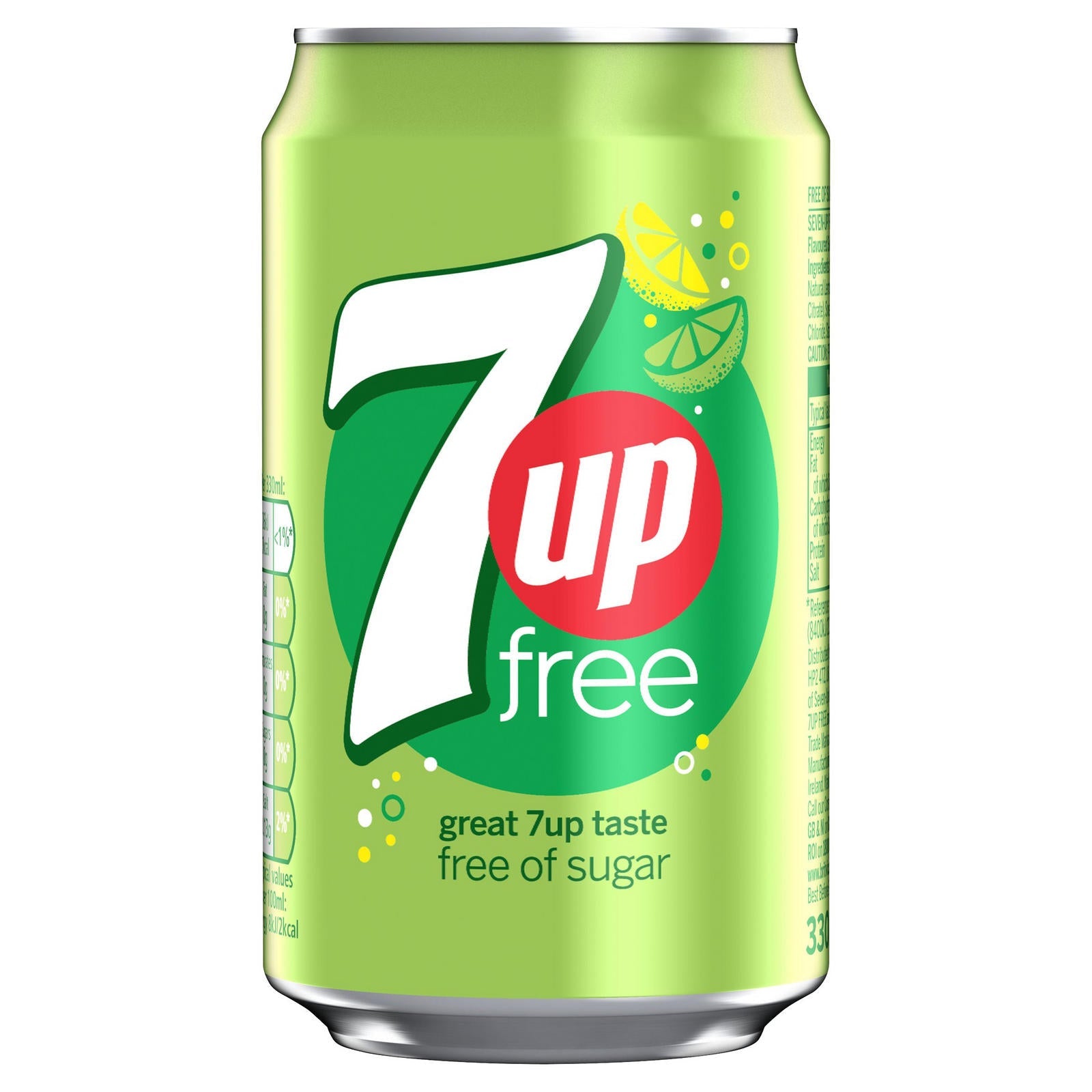 7UP Free Lemon & Lime Can 330ml x 24