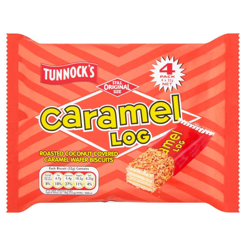 Tunnock's Caramel Log Wafers 4 Pack x 40