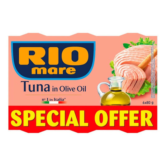 Rio Mare Tuna in Olive Oil 6 Cans x 80g x 24