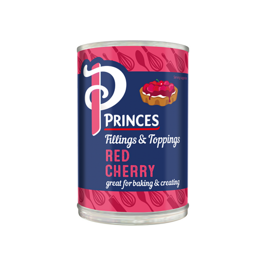 Princes Red Cherry Fillings & Toppings 410g x 6