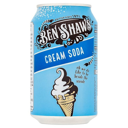 Ben Shaws Cream Soda Can 330ml x 24