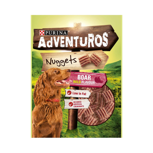 Adventuros Nuggets Boar Flavour Dog Treats 90g x 6