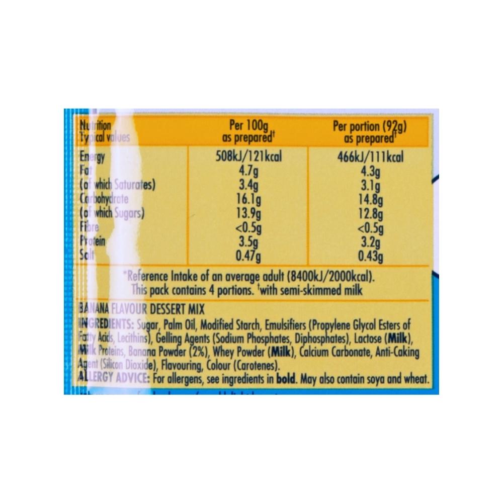 Angel Delight Banana Flavour 59g x 21 Label