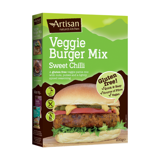 Artisan Grains Sweet Chilli Veggie Burger Mix 200g x 6