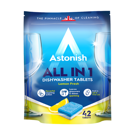 Astonish All in 1 Dishwasher Tablets Lemon Fresh 42 Pack x 8