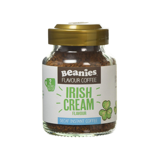 Beanies Irish Cream Flavoured Decaf Instant Coffee 50g x 6