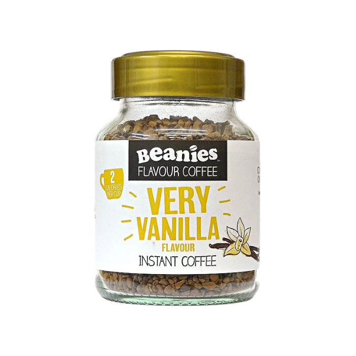 Beanies Very Vanilla Flavoured Instant Coffee 50g x 6