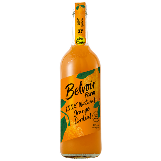 Belvoir Farm 100% Natural Orange Cordial 750ml x 6
