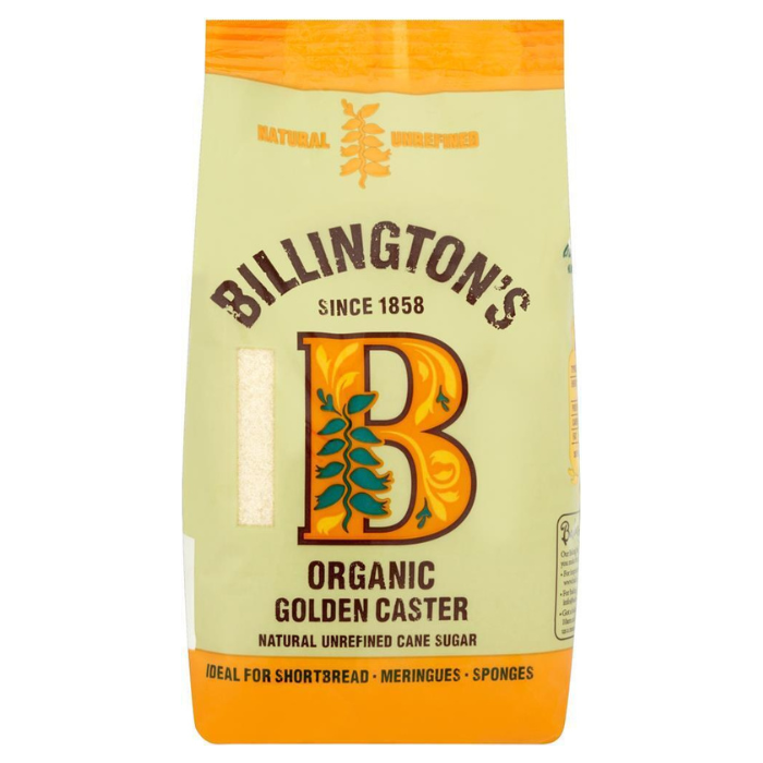 Billington's Organic Golden Caster Sugar 500g x 10