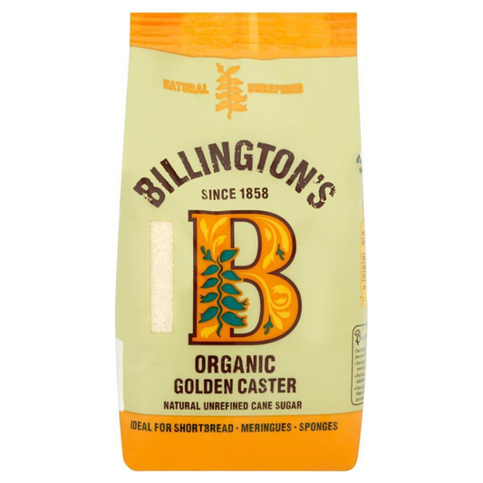 Billington's Organic Golden Caster Sugar 500g x 10