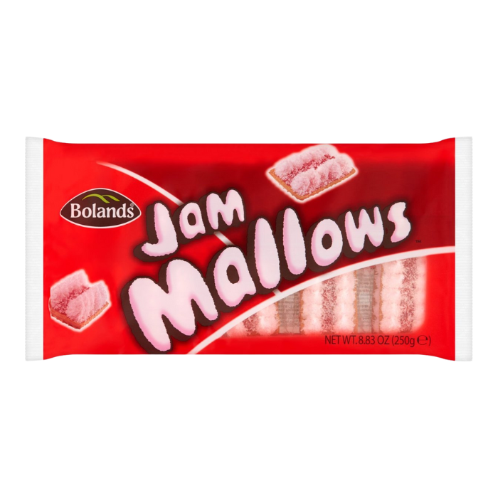 Bolands Jam Mallows 250g x 18