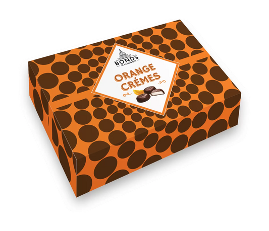 Bonds of London Orange Cremes Box 150g x 12