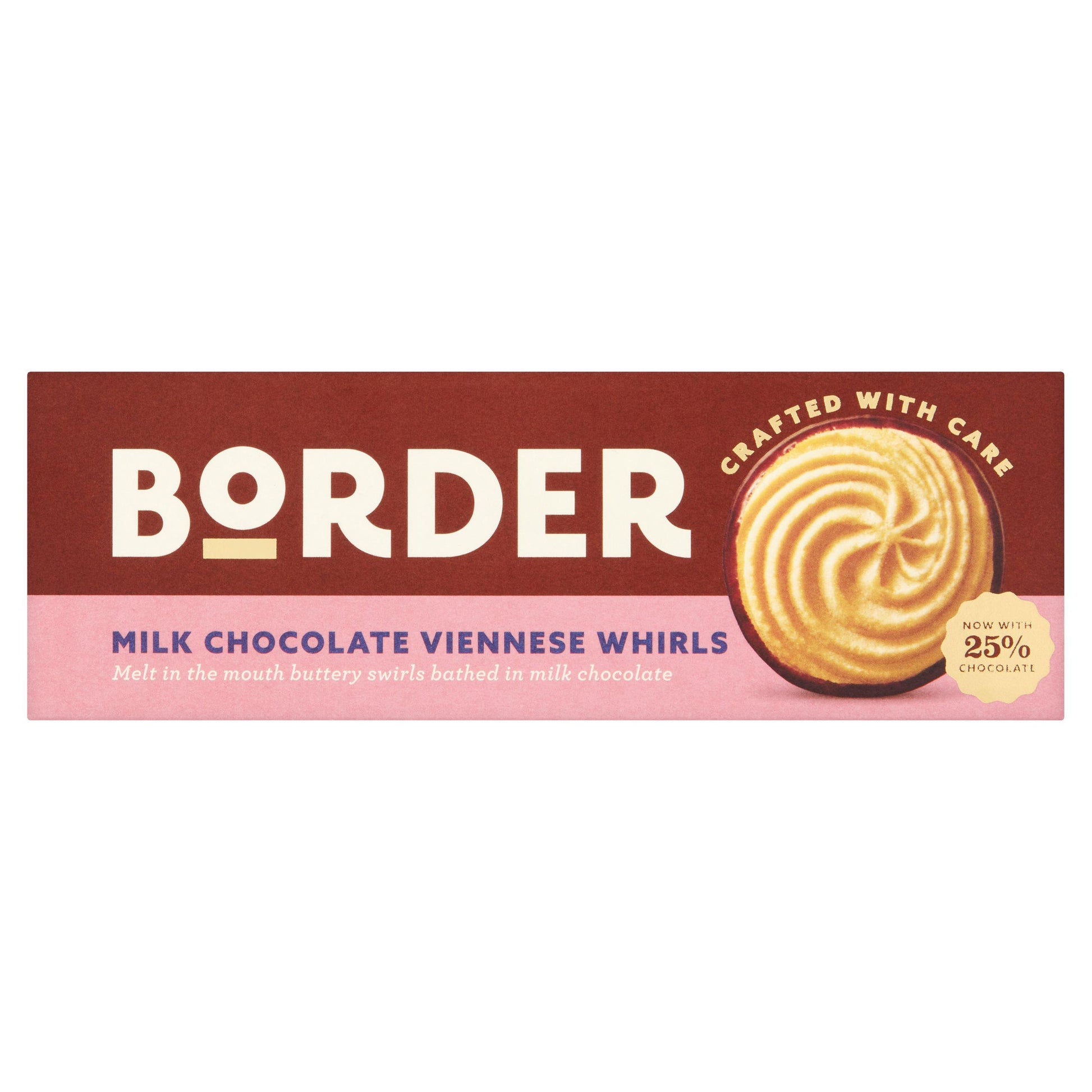 Border Milk Chocolate Viennese Whirls 150g x 12