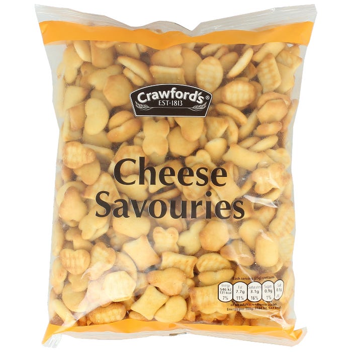 Crawford's Cheese Savouries Biscuits 325g x 10