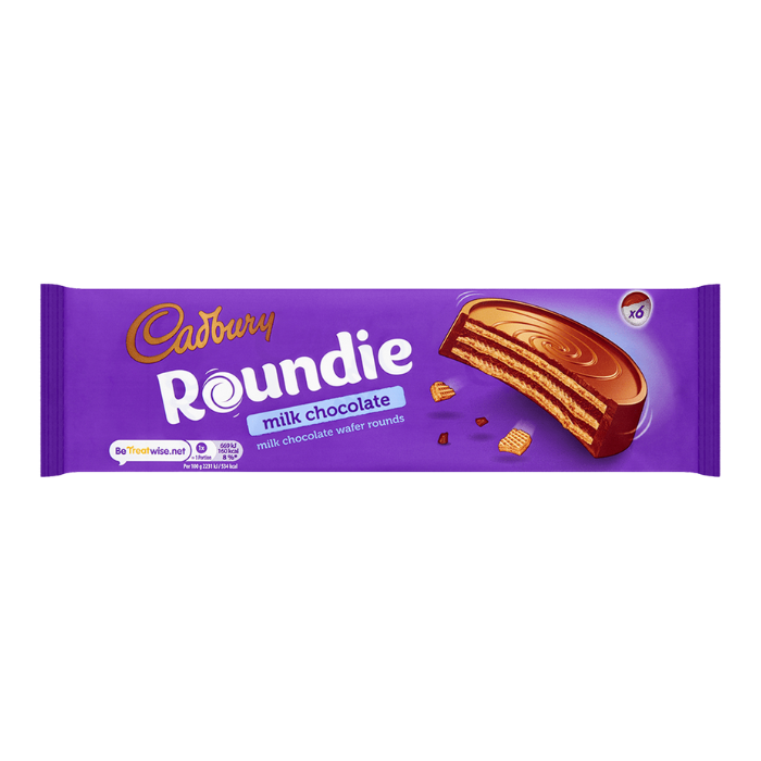 Cadbury Roundie Milk Chocolate Biscuits 180g x 18