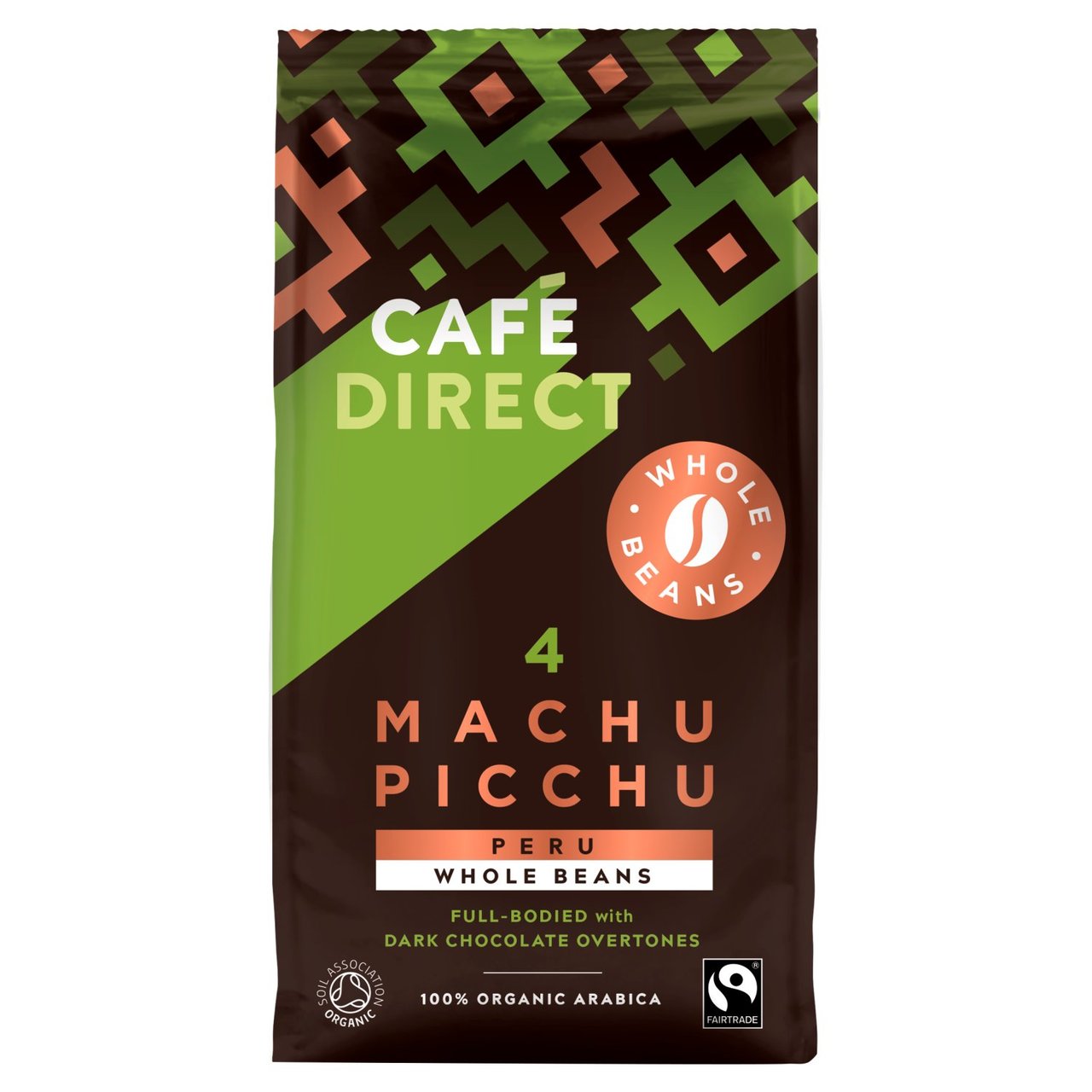 Cafédirect Machu Picchu Peru Whole Coffee Beans 227g x 6