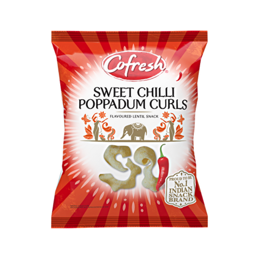 Cofresh Sweet Chilli Poppadum Curls 80g x 12