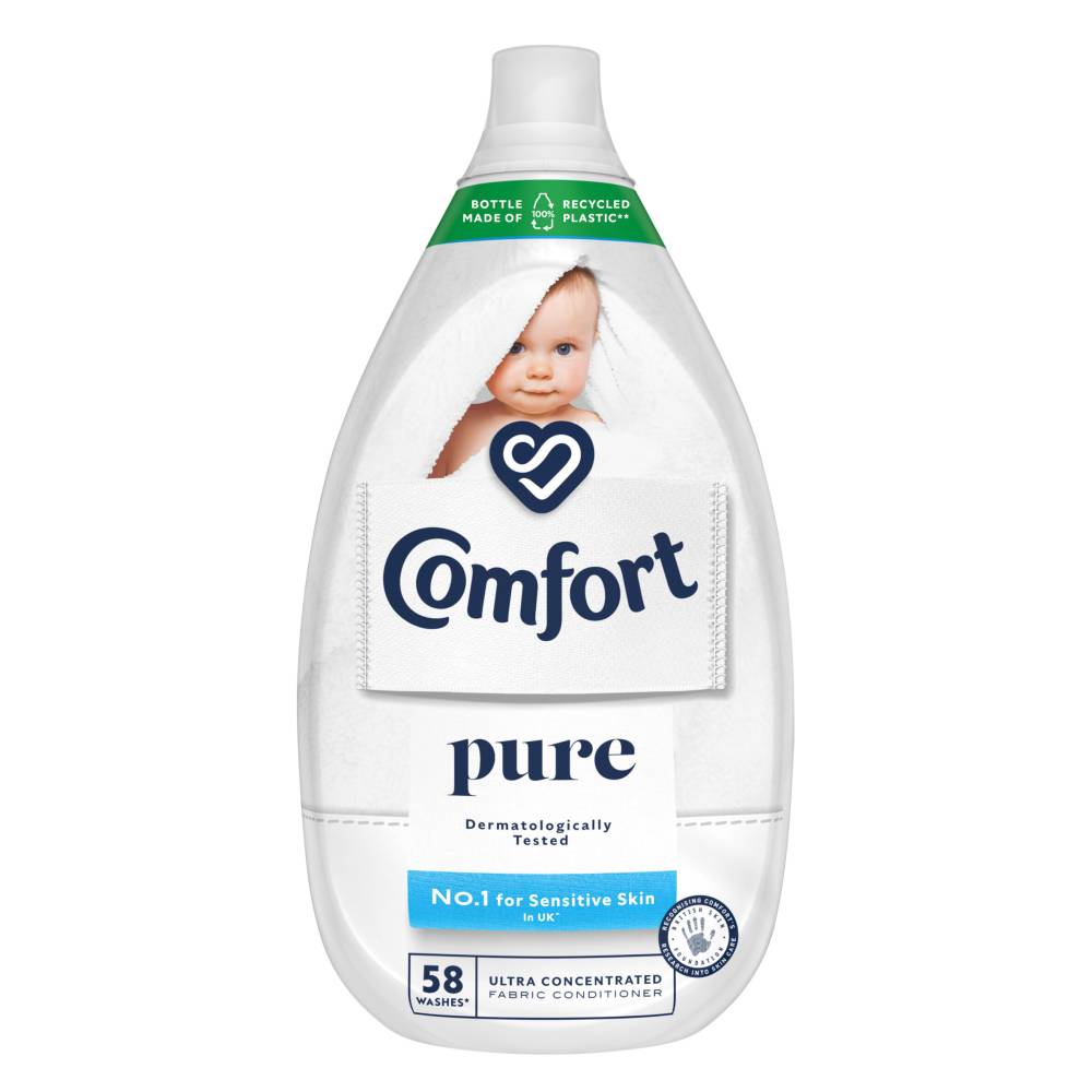 Comfort Pure Ultra-Concentrated Fabric Conditioner 58 Washes 870ml x 6