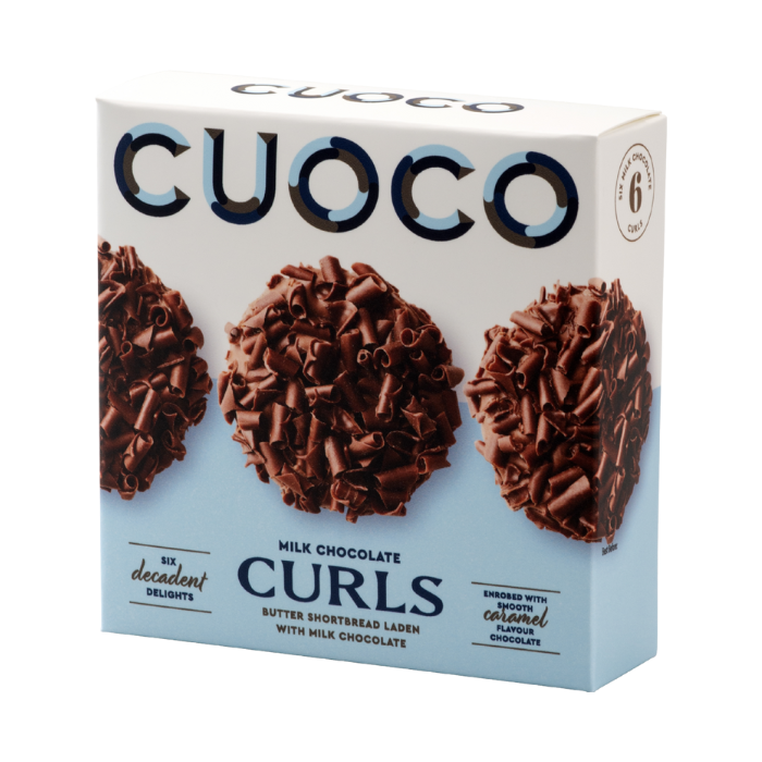 Cuoco Milk Chocolate Curl Biscuits 120g x 8