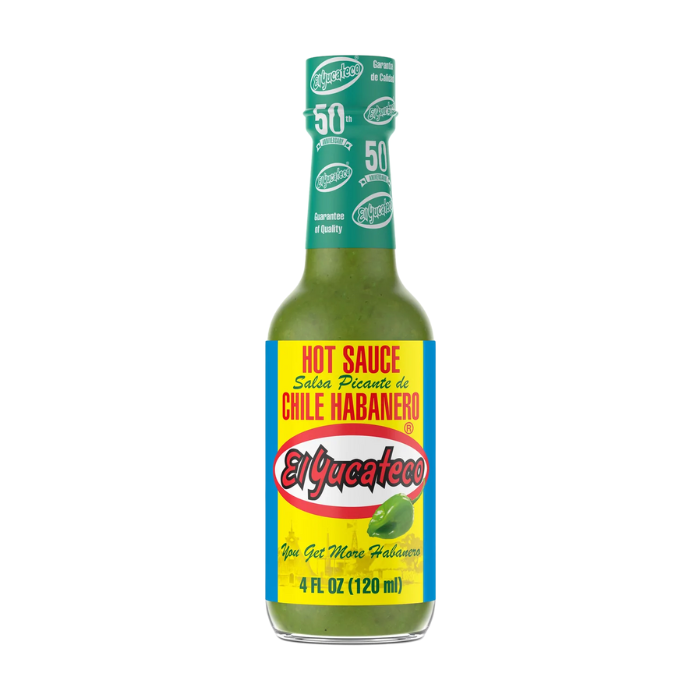 El Yucateco Green Habanero Hot Sauce 120ml x 12