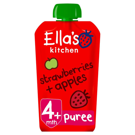 Ella's Kitchen Organic Strawberries & Apples Baby Pouch 120g x 7