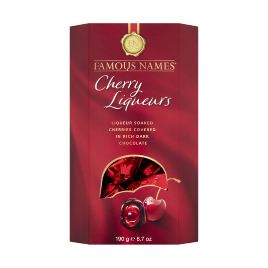 Famous Names Cherry Liqueur Chocolates 190g x 6