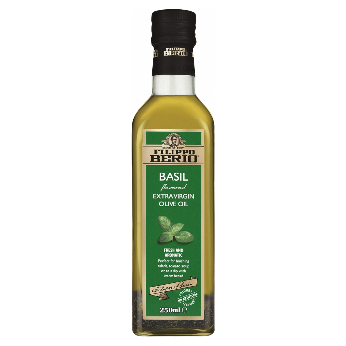 Filippo Berio Basil Flavoured Extra Virgin Olive Oil 250ml x 6