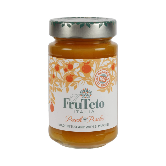 FruTeto Italia Organic Peach Fruit Spread 250g x 6