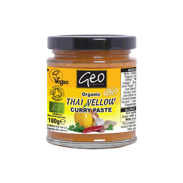 Geo Organics Thai Yellow Curry Paste 180g x 6