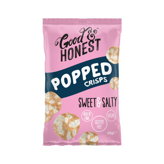 Good & Honest Popped Crisps Sweet & Salty Flavour 85g x 8