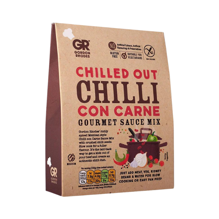 Gordon Rhodes Chilled Out Chilli Con Carne Gourmet Sauce Mix 75g x 6